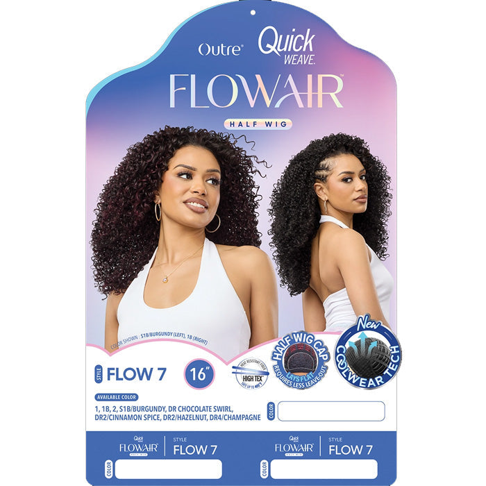 Outre Quick Weave Flow Air Half Wig - FLOW 7 - 16"