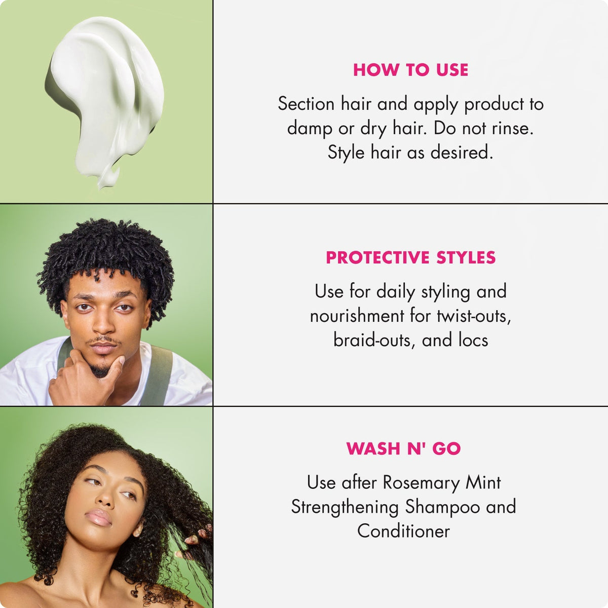 Mielle Rosemary Mint Daily Styling Creme 8oz