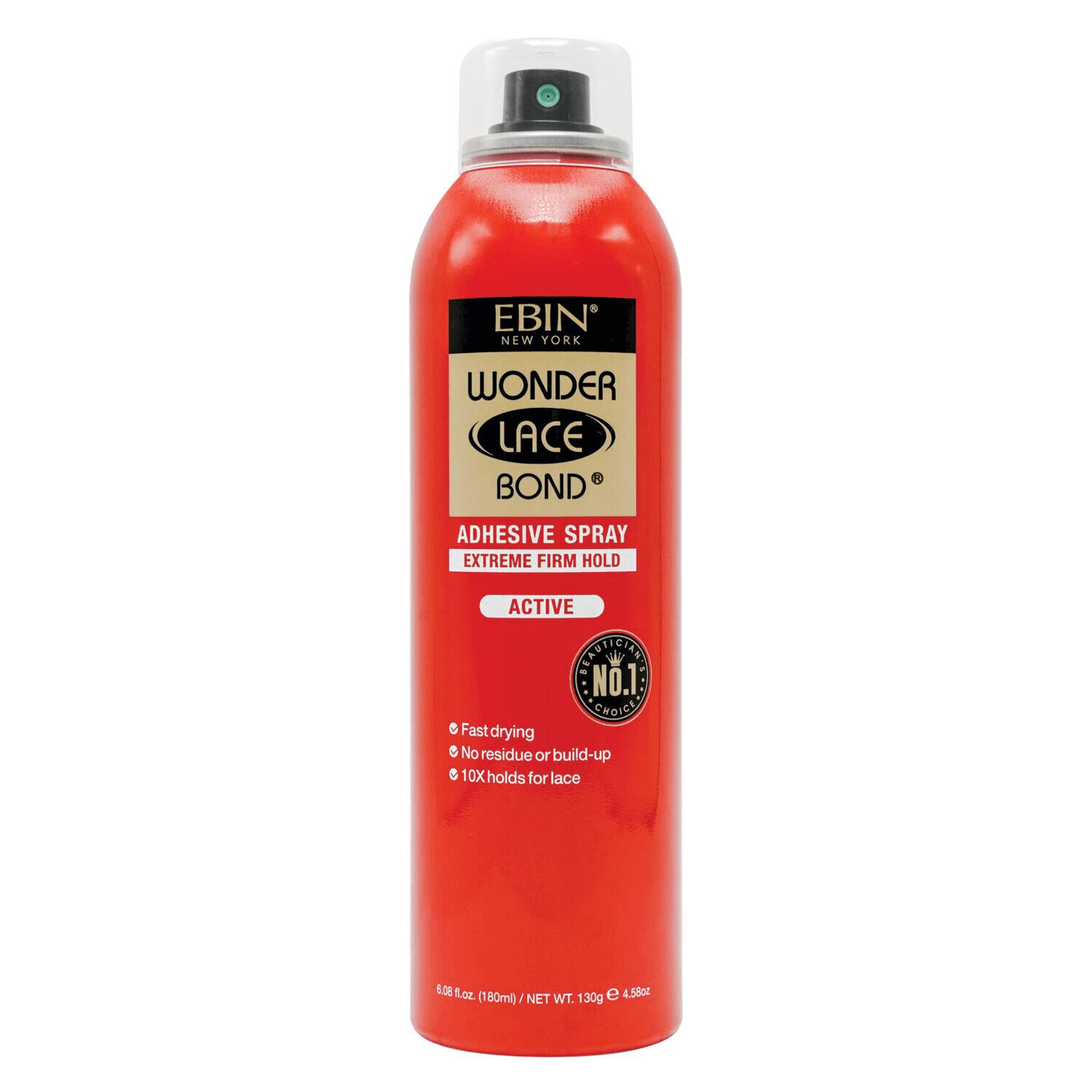 Ebin Wonder Lace Bond Adhesive Spray Extreme Firm Hold Active