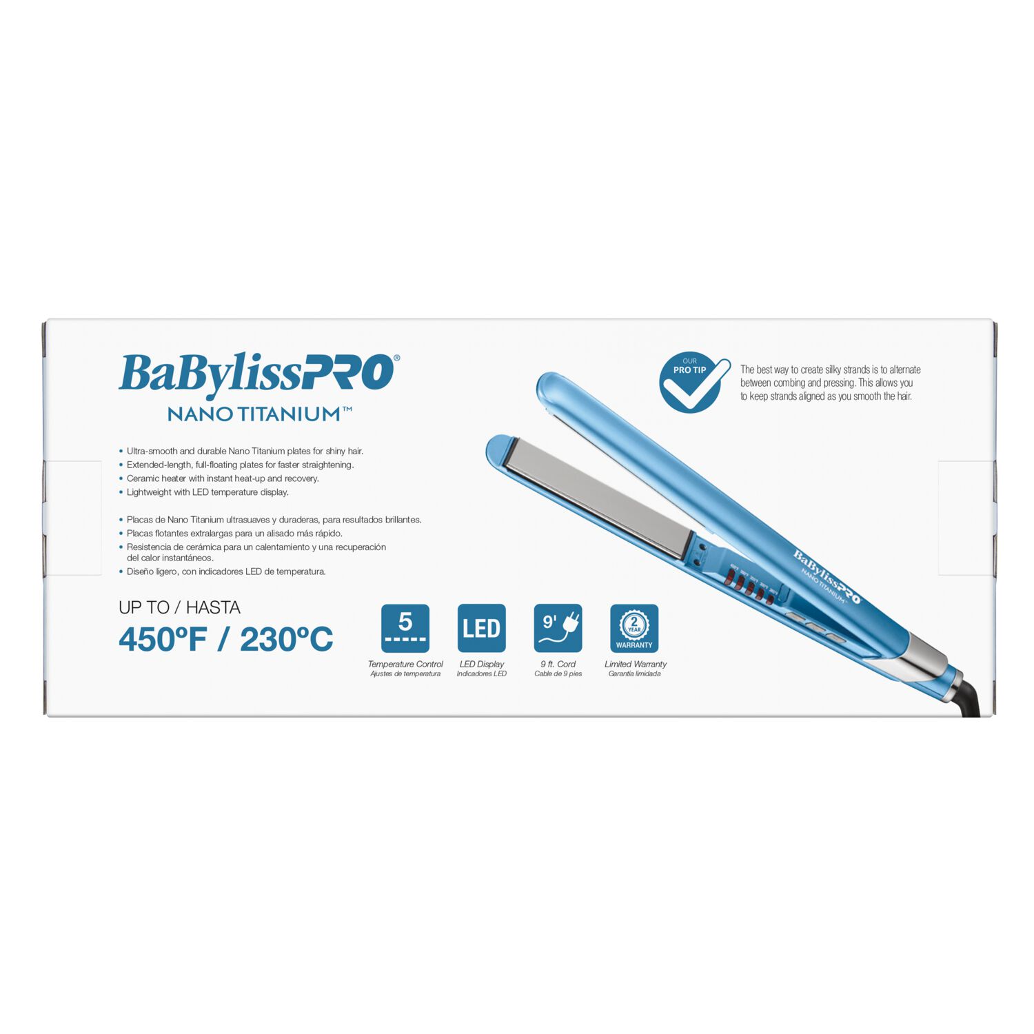 BaBylissPRO 1" Ultra-Sleek Flat Iron