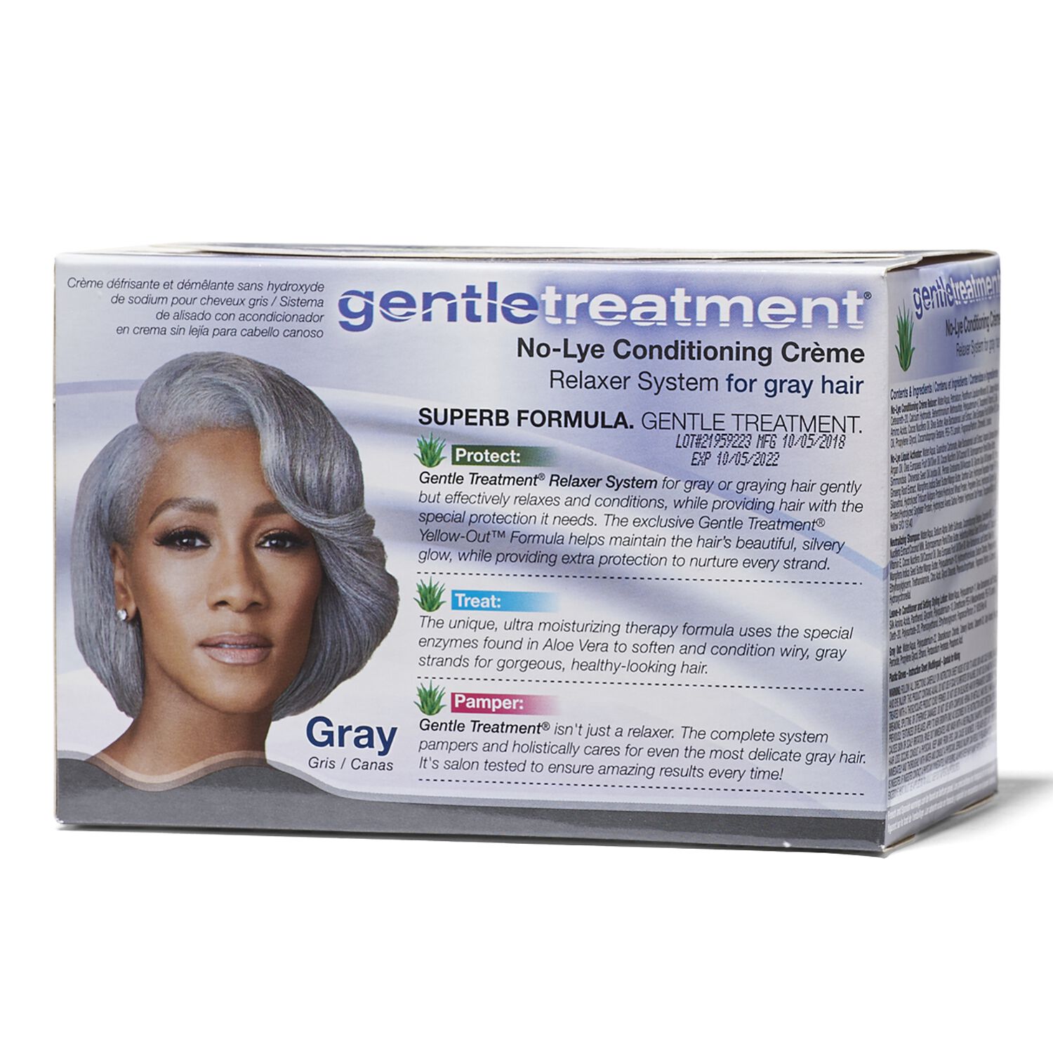Gentle Treatment No Lye Conditioning Crème Relaxer for Gray Hai