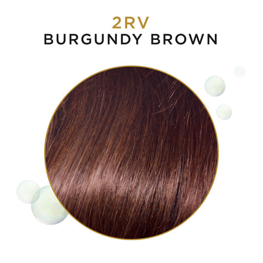 Clairol Beautiful Collection Advanced Gray Solution Hair Color, 2RV Burgundy Brown, 3oz