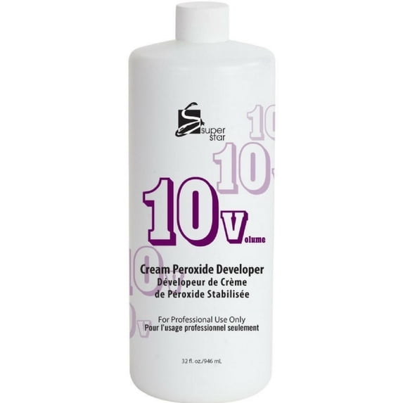 Super Star 10V Cream Peroxide Developer Hair Color 4oz