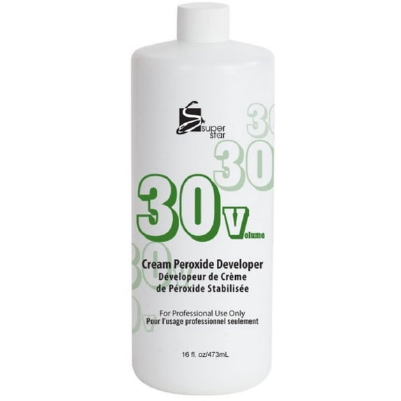 Super Star 30V Cream Peroxide Developer Hair Color 16oz