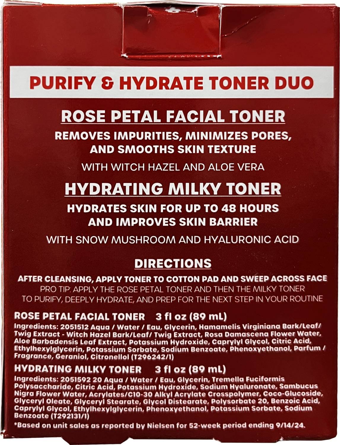 Thayers Toner Duo Kit (Rose/Milky)