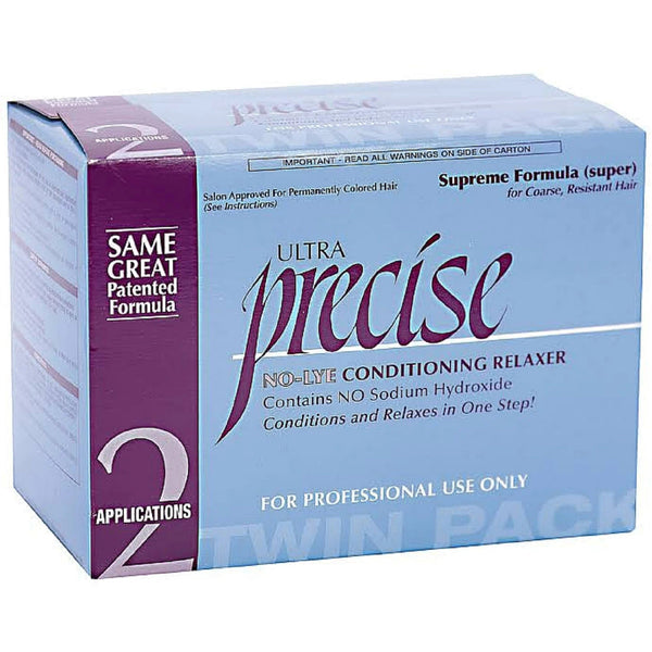 Ultra Precise Kit Twin-Pack No-Lye Conditioner Relaxer Coarse Resistant Hair