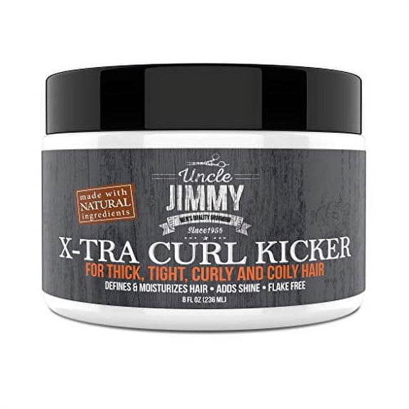 Uncle Jimmy X-TRA Curl-Kicker For Thick, Frizzy, Wavy, Tight, Curly and Coily Hair 8oz