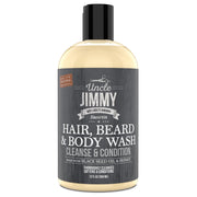 Uncle Jimmy Hair, Beard & Body Wash - Cleanses & Conditions 12oz