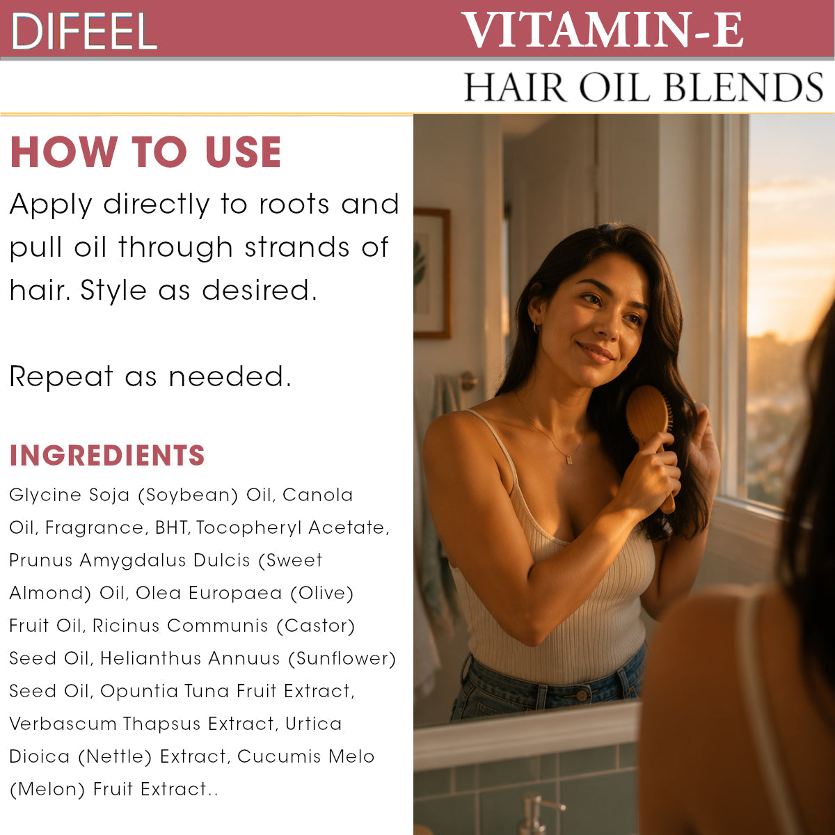 Difeel Vitamin E Hair Oil