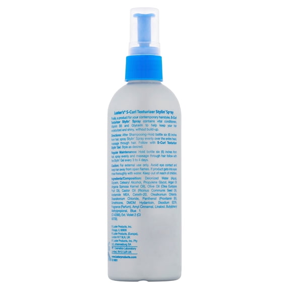 Luster's Scurl Texturizer Daily Moisturizing Styling Hair Spray with Argan Oil, 8oz