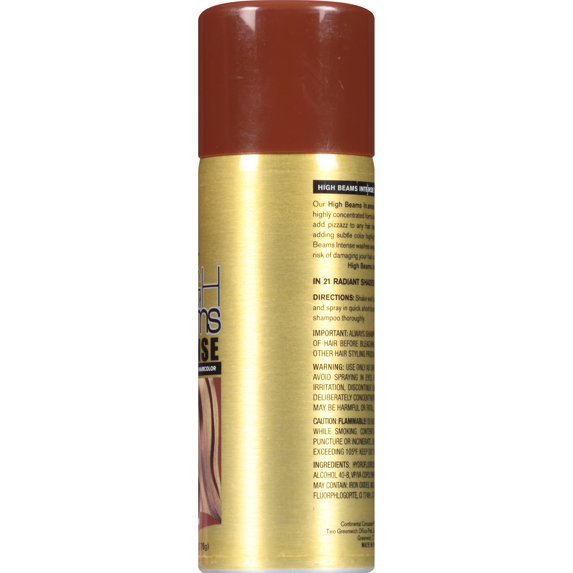 High Beams Temporary Spray On Hair Color Thickener, Brown, 2.7oz