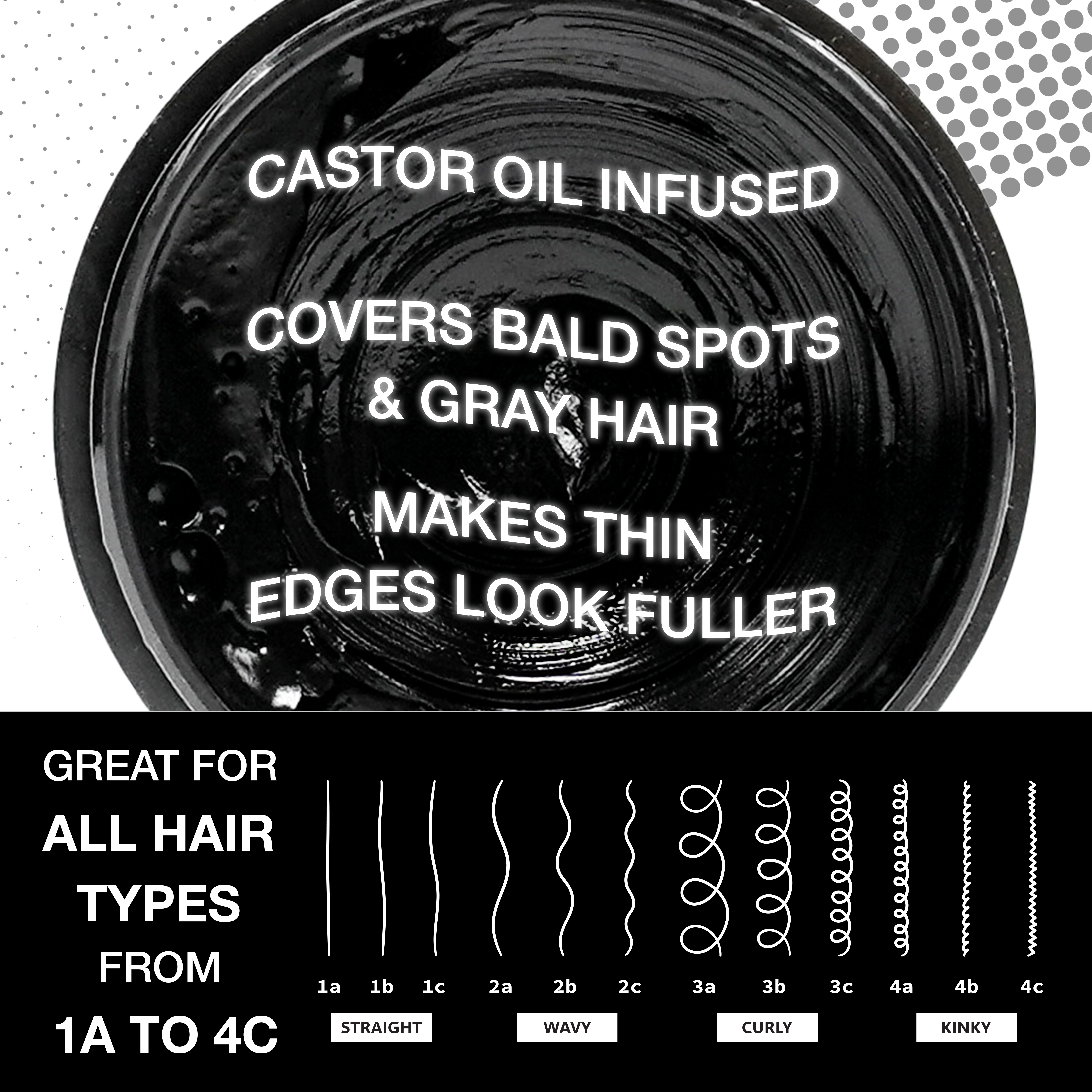 24 Hour Colored Edge Tamer - Jet Black: 1.01oz