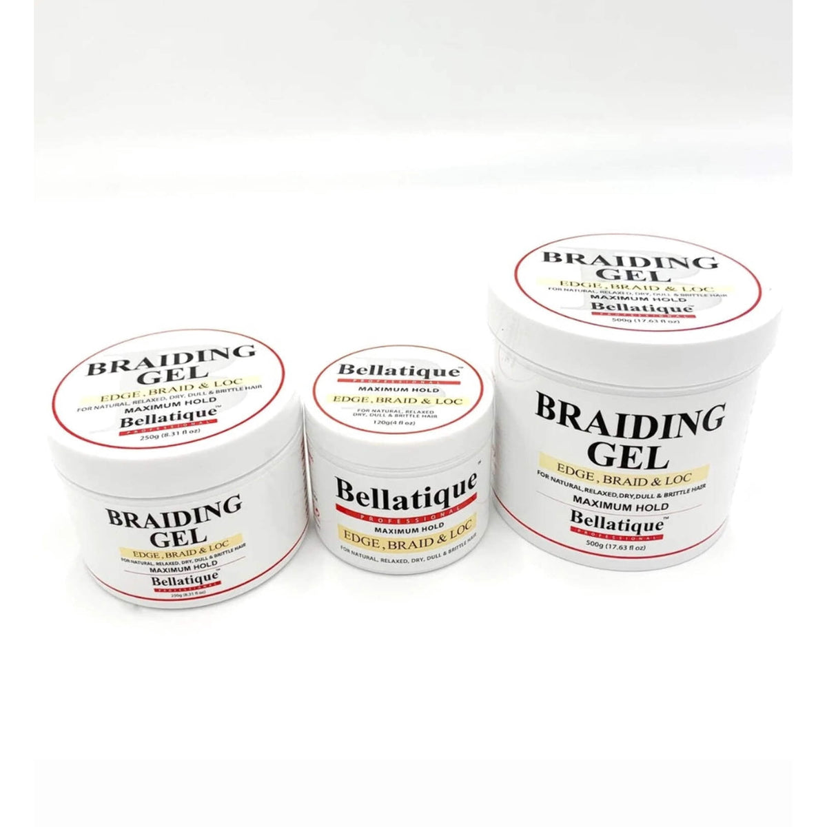 Bellatique Professional Maximum Hold Edge, Braid & Loc