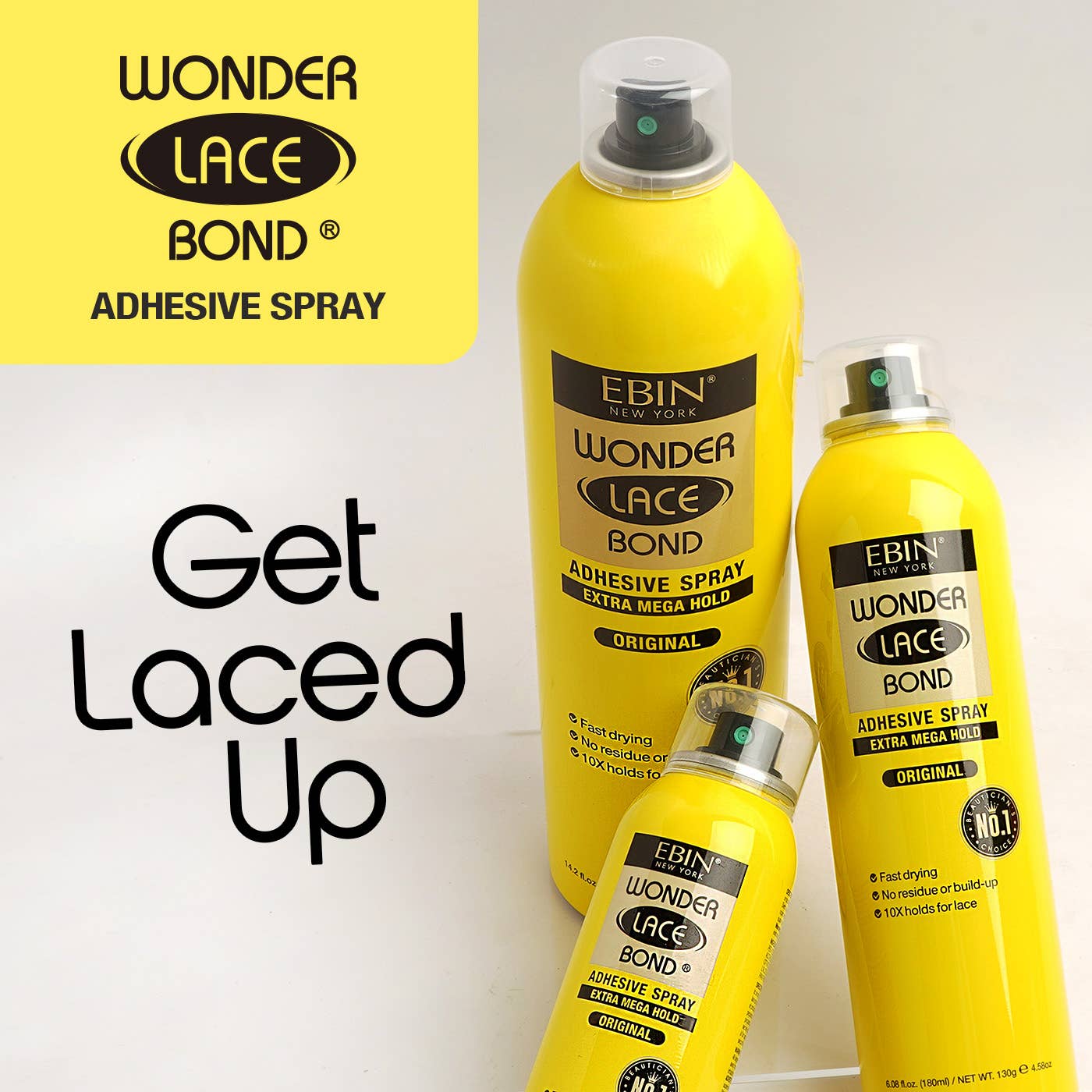 Wonder Lace Bond Wig Adhesive Spray - Extra Mega Hold: 180ml