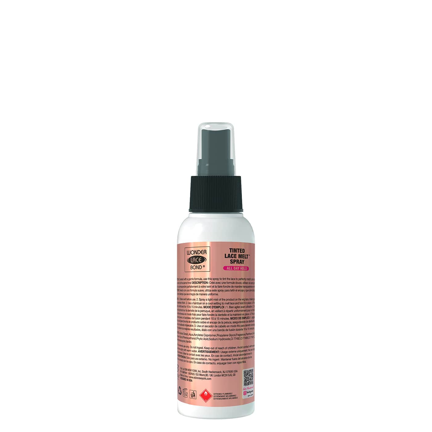 Wonder Lace Bond GLUELESS - Tinted Lace Melt Spray: Medium Dark Brown