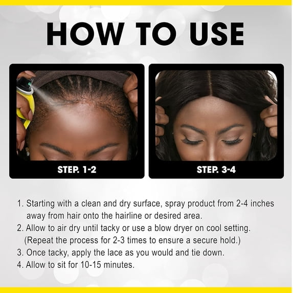 Ebin Wonder Lace Bond Adhesive Spray Extra Mega Hold Original