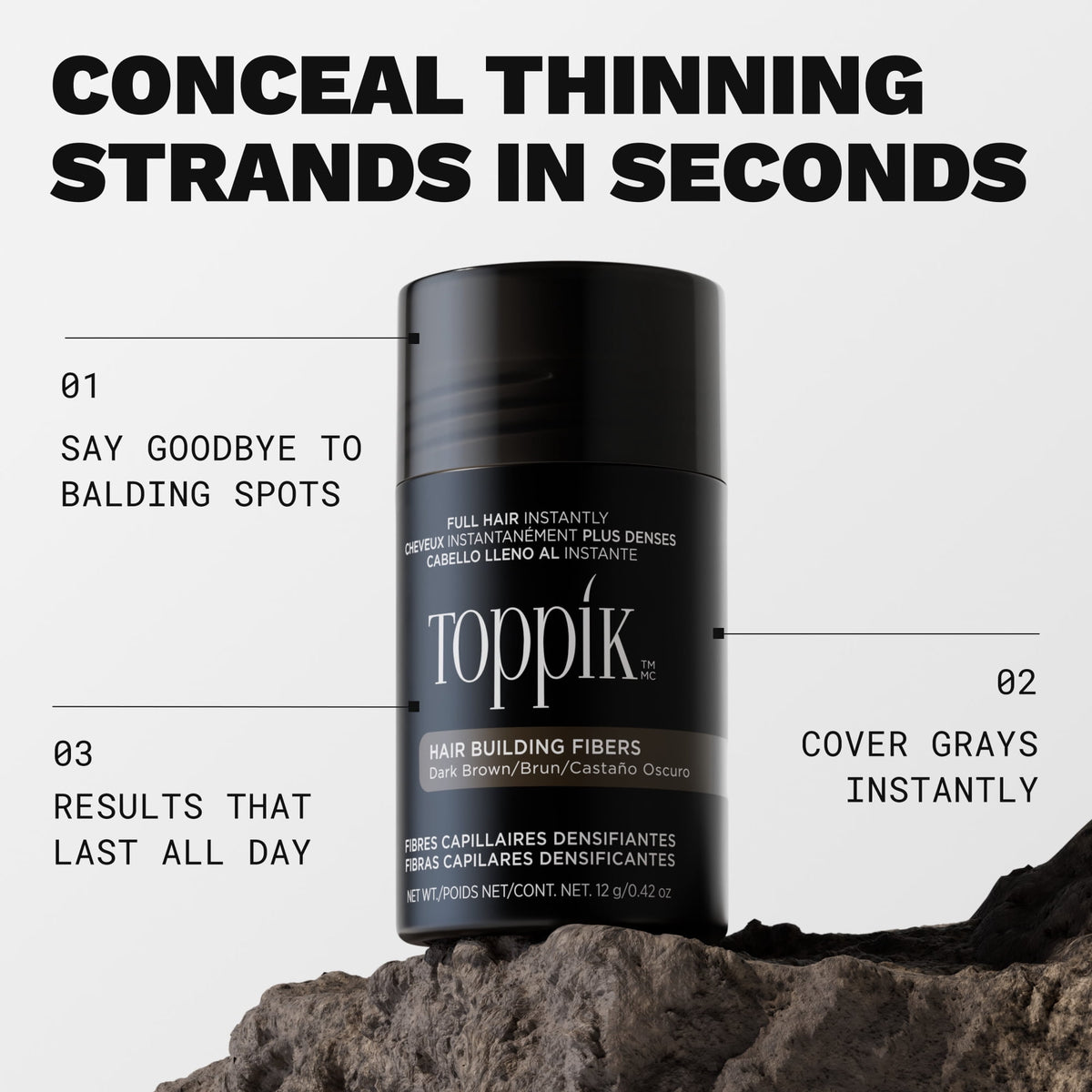 Toppik Hair Building Fibers, 0.42oz