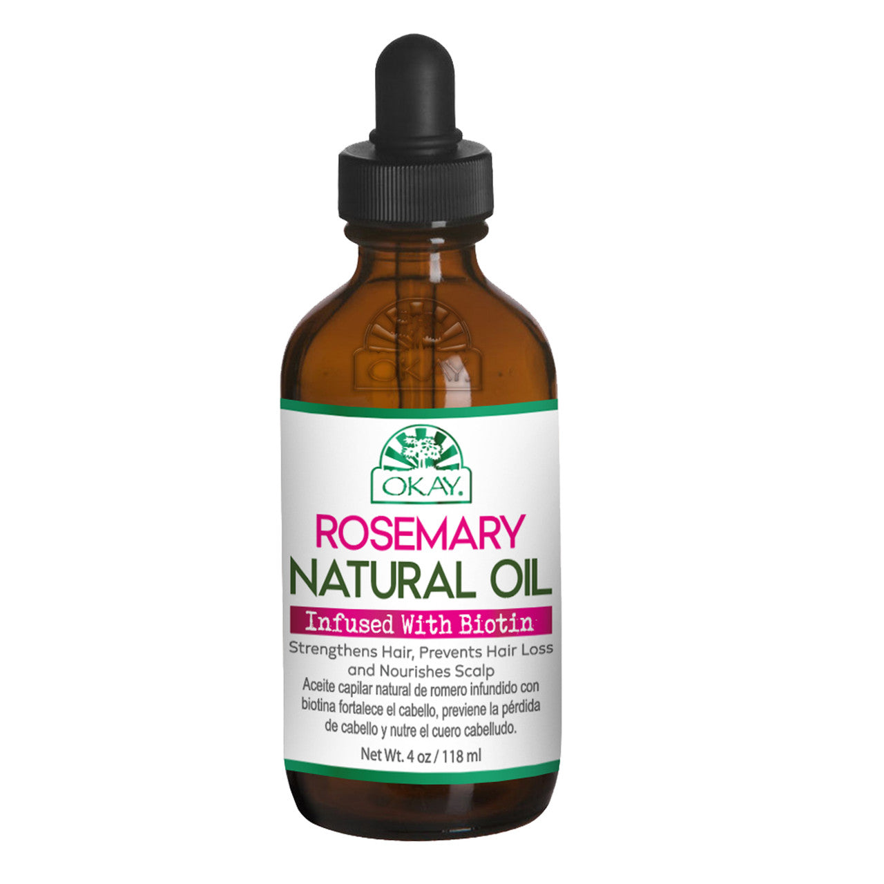 OKAY Rosemary Natural Oil with Biotin 4oz