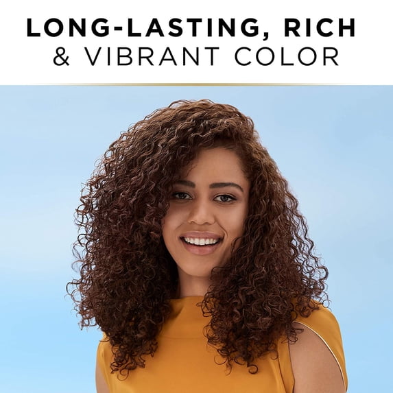 Clairol Textures & Tones Hair Dye Ammonia-Free Permanent Hair Color Creme, 1B Silken Black, 1 Application