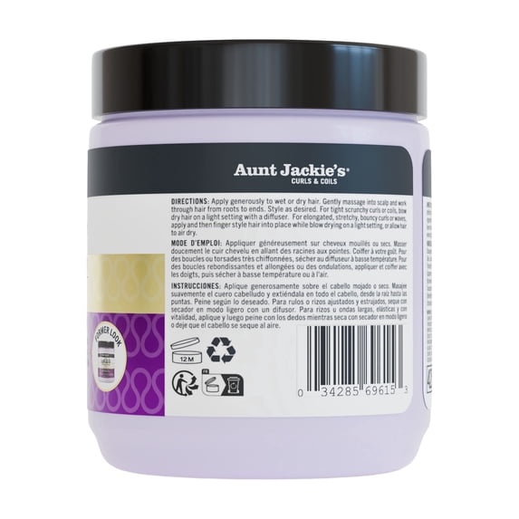 Aunt Jackie's Curl La La Defining Curl Custard Moisturizing Hair Cream, 15 oz