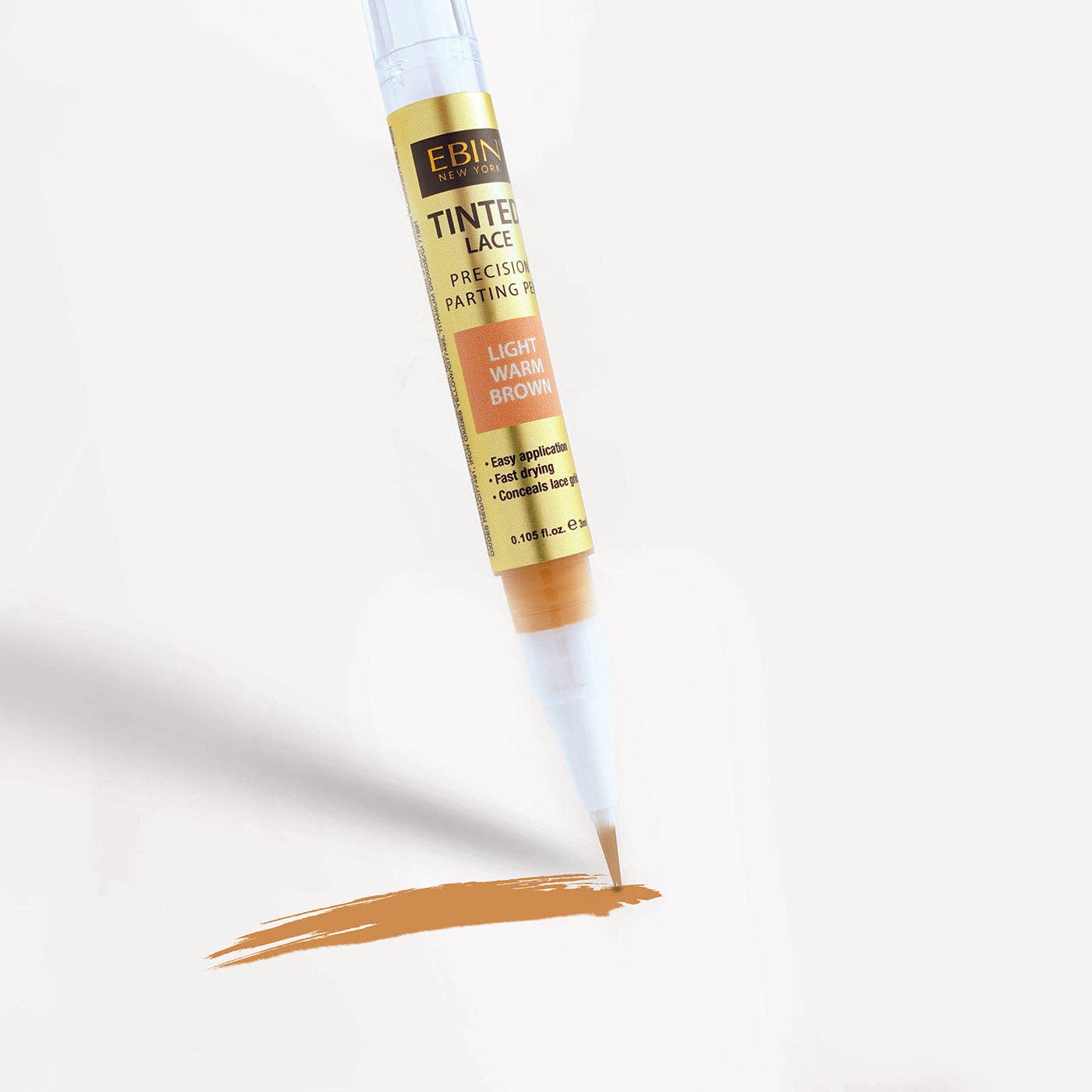 Tinted Lace Precision Parting Pen: Light Warm Brown
