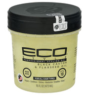 Eco Style Professional Styling Gel Black Castor & Avocado Oil