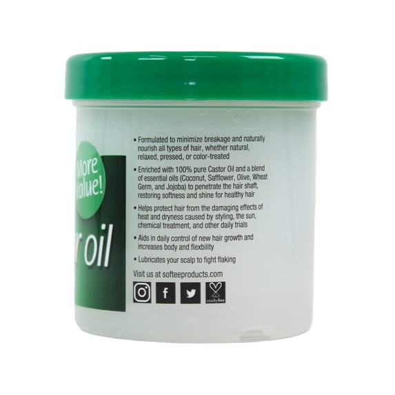 Softee Castor Oil Hair & Scalp Conditioner, 5 oz