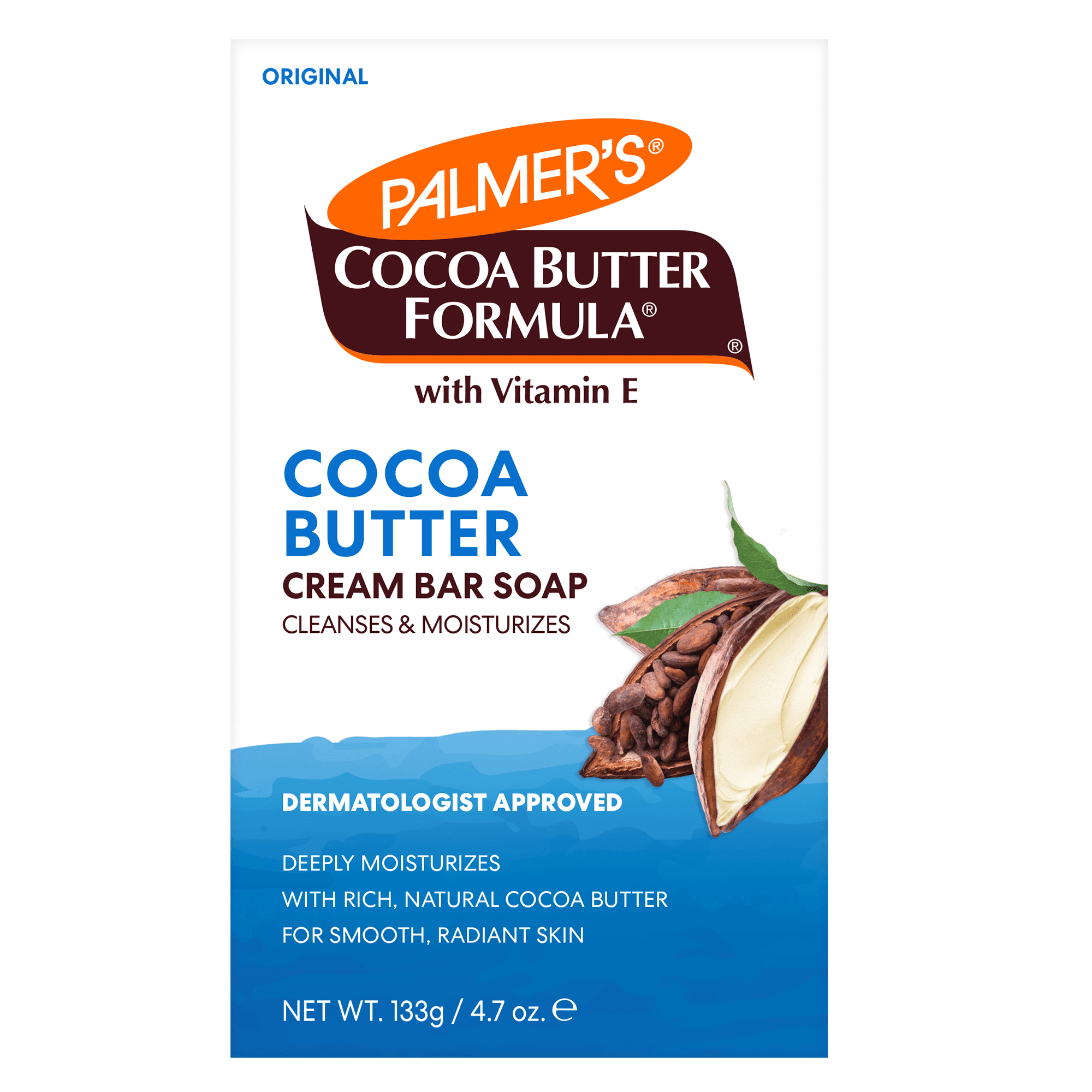 Palmer's Cocoa Butter Formula Daily Skin Therapy Cream Soap Bar with Vitamin E - 4.7oz