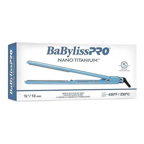 BaBylissPRO Nano Titanium ½" Ultra-Sleek Ionic Straightener