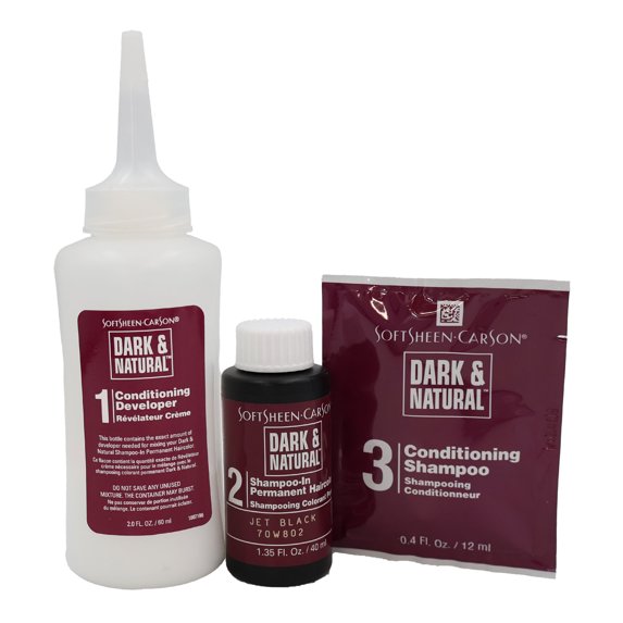 Dark & Natural Permanent Haircolor, 5 Minute, Jet Black
