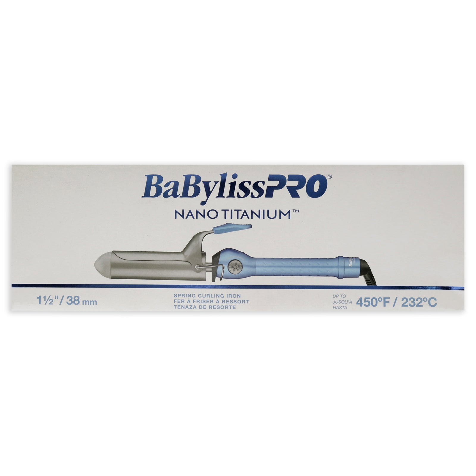 BaBylissPRO Nano Titanium  1 1/2" Spring Curling Iron