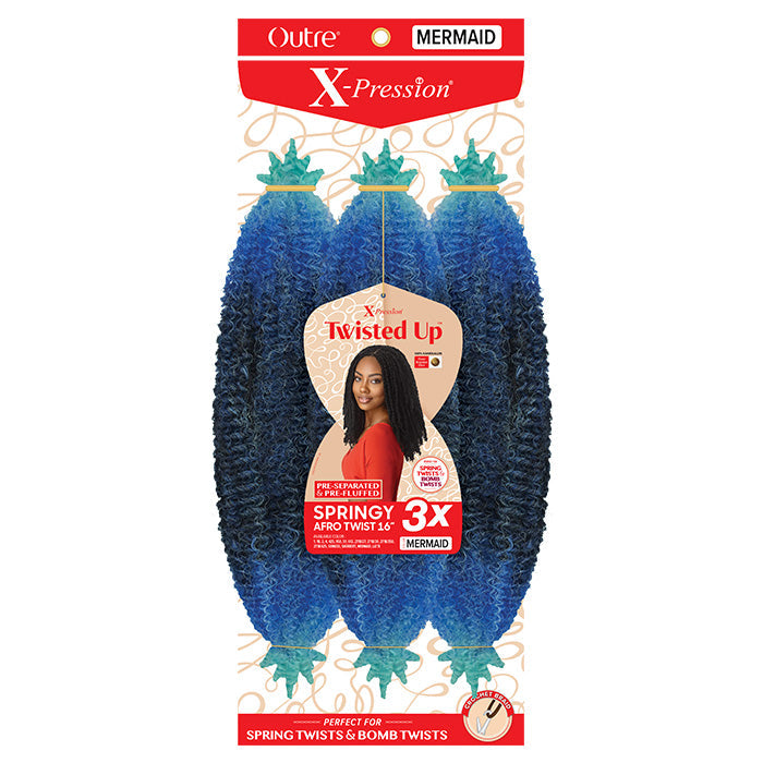 Outre X-Pression Twisted Up Crochet Braid - 3X Springy Afro Twist 16"