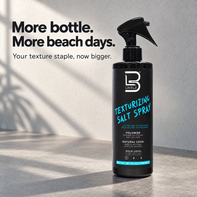 L3VEL3 Salt Texture Spray – Effortless Beachy Waves and Volume