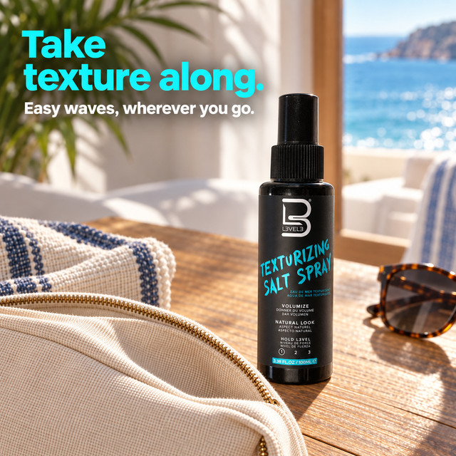 L3VEL3 Salt Texture Spray – Effortless Beachy Waves and Volume