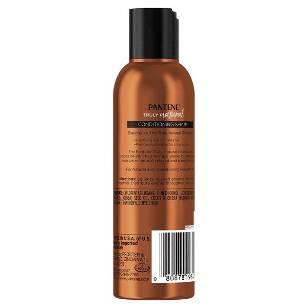Pantene Truly Natural Conditioning Serum with Coconut & Jojoba Oil 3oz
