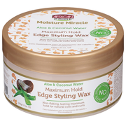 African Pride Edge Styling Wax, Aloe & Coconut Water, Maximum Hold