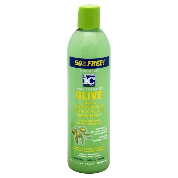 Fantasia Hair Polisher Olive Leave-In Nutritional Hair & Scalp Treatment