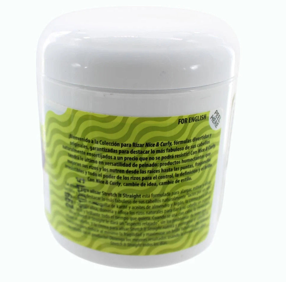 Hair Cream Nice and Curly Stretch It Straight Smoothing Cream, 6oz