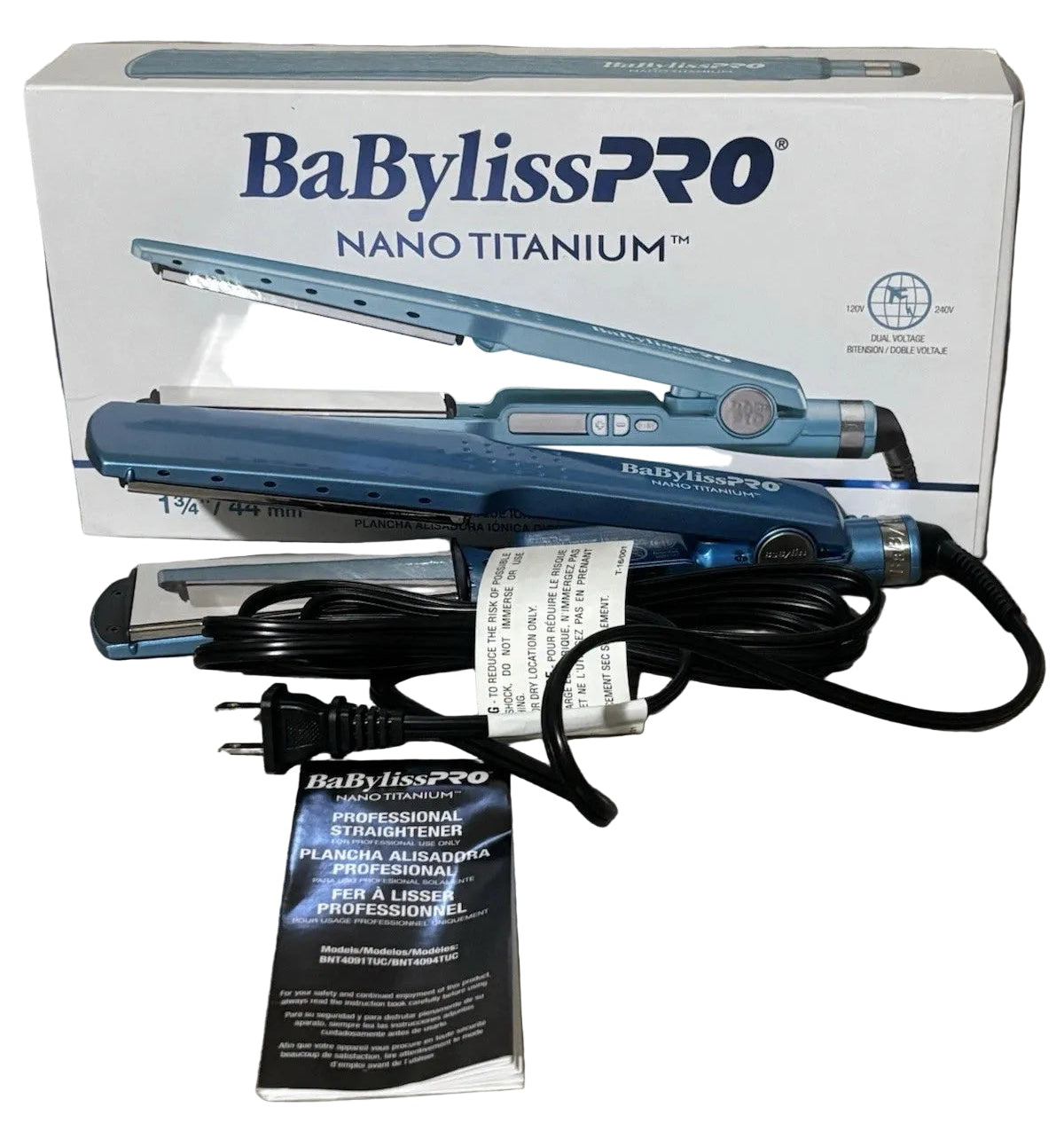 BaBylissPRO 1¾” Nano Titanium Flat Iron