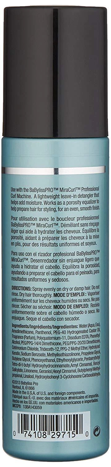 BabylissPRO Miracurl Curl Prep Leave-In Detangler for Curly Hair 8 oz