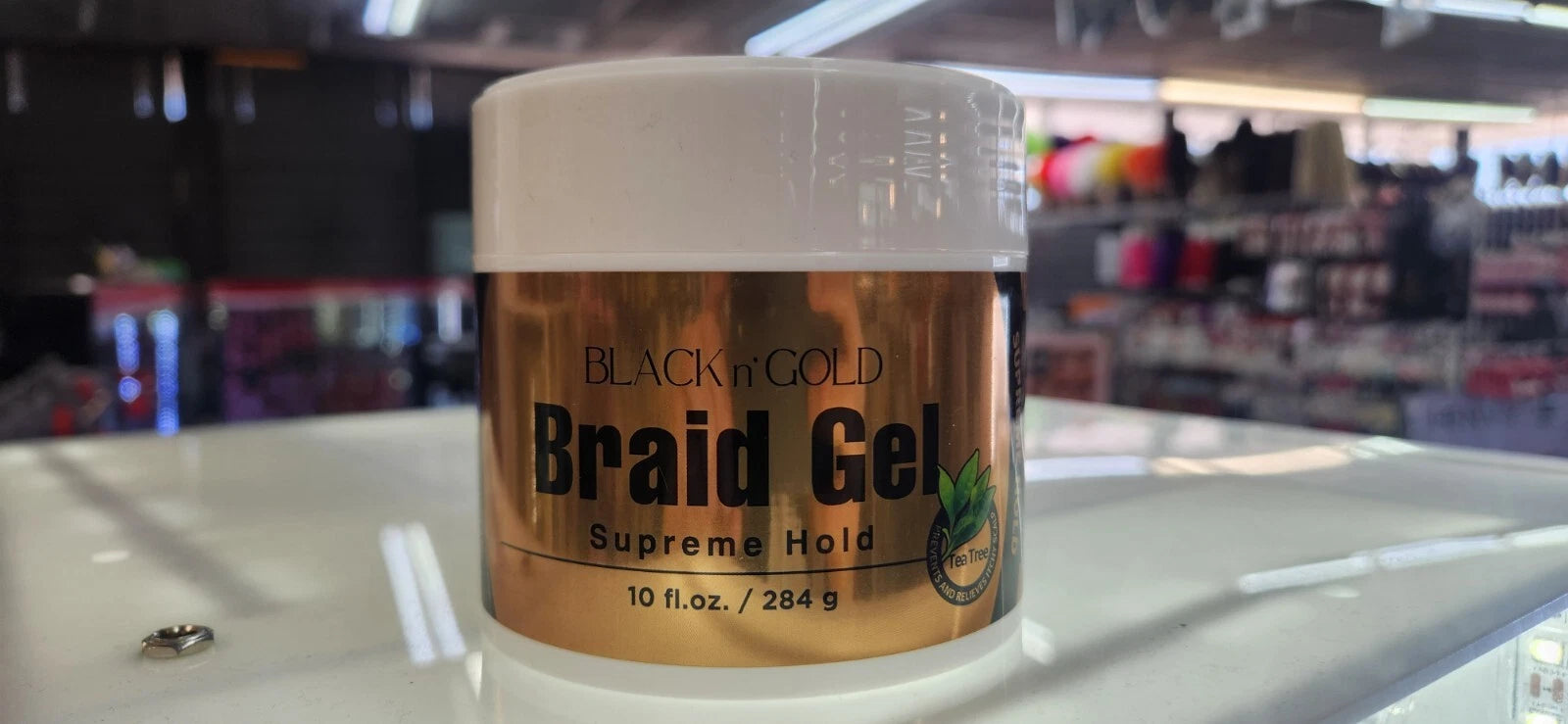 Black n' Gold Braid Gel Surpreme Hold