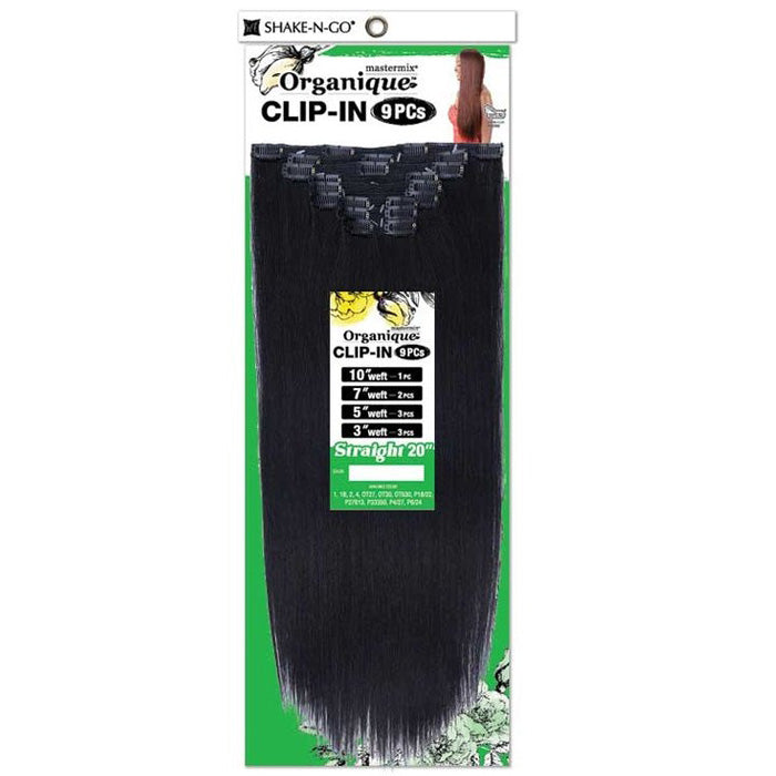 Shake-N-Go Organique Mastermix Weave Clip in 9pcs Straight 20"