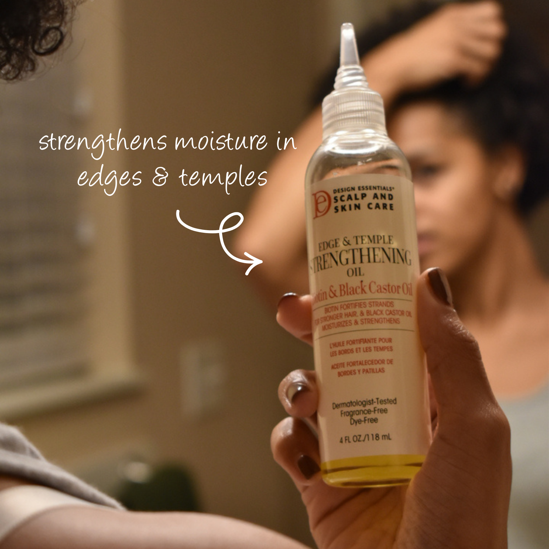 Design Essentials Edge & Temple Strengthening Hair Oil 4oz