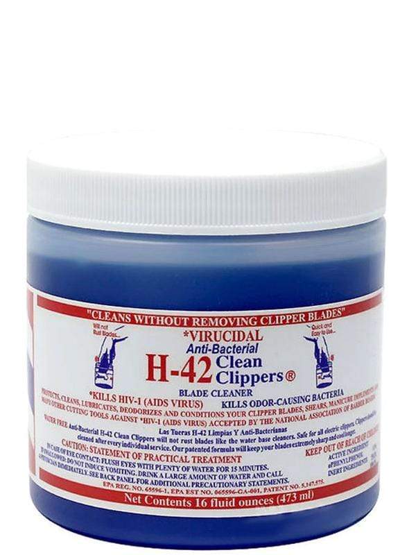 H-42 Virucidal Anti-Bacterial Clean Clippers Blade Cleaner Jar 8oz
